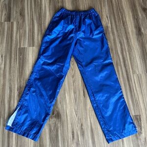 high rise blue track/ski pants